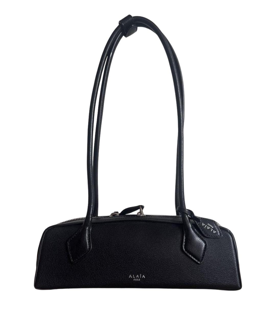 ALAIA Черная кожаная сумка через плечо, фото 1