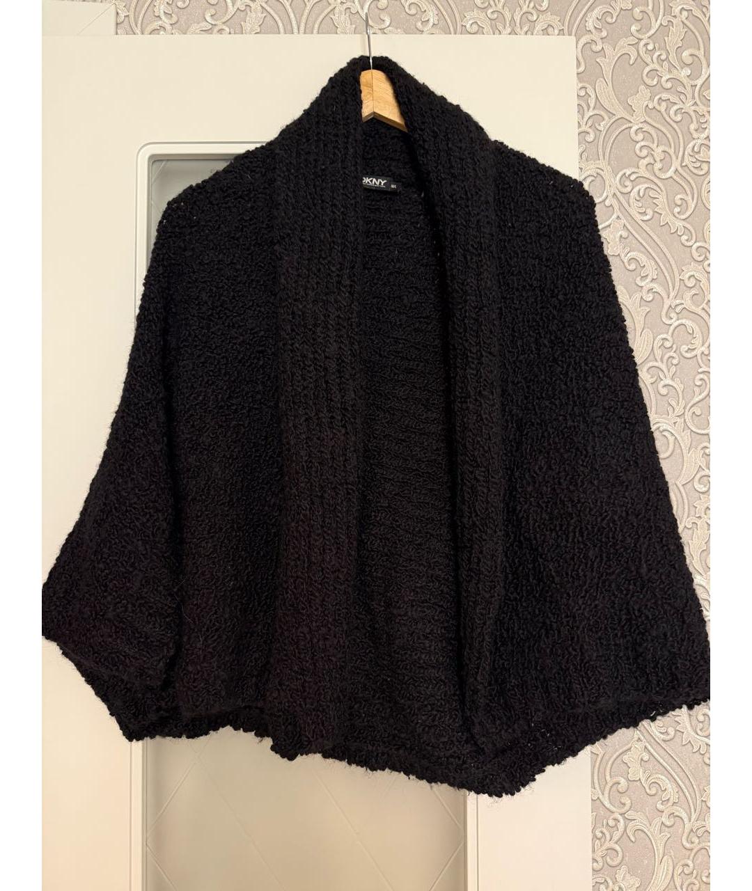 DKNY Черный шерстяной кардиган, фото 5