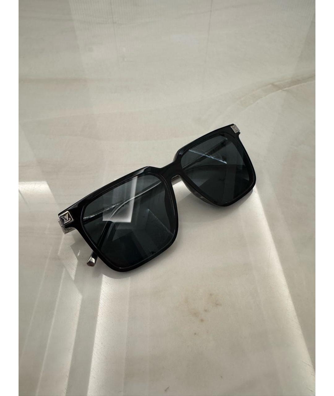 LOUIS VUITTON Черные пластиковые солнцезащитные очки, фото 5