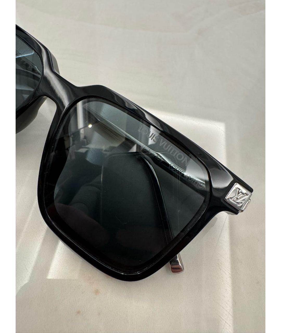 LOUIS VUITTON Черные пластиковые солнцезащитные очки, фото 3