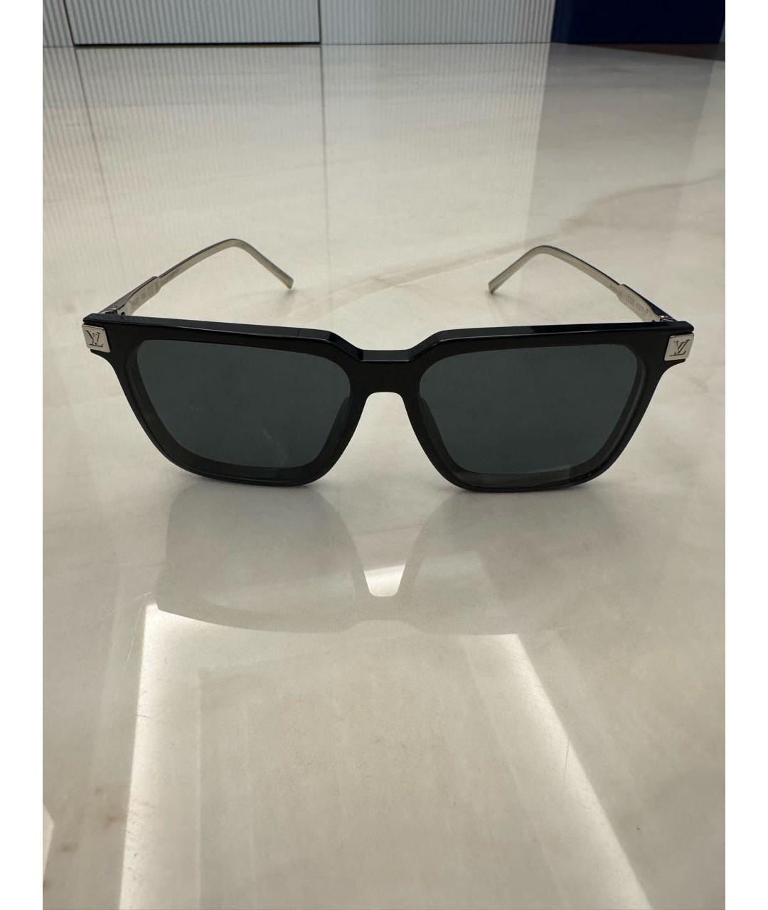 LOUIS VUITTON Черные пластиковые солнцезащитные очки, фото 7