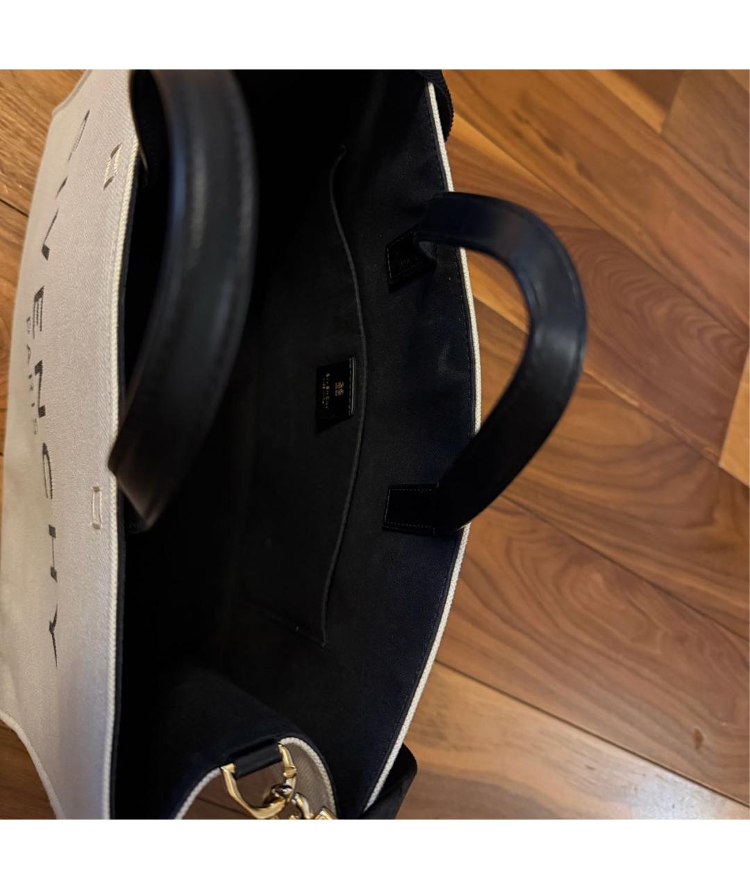 GIVENCHY Бежевая хлопковая сумка тоут, фото 4