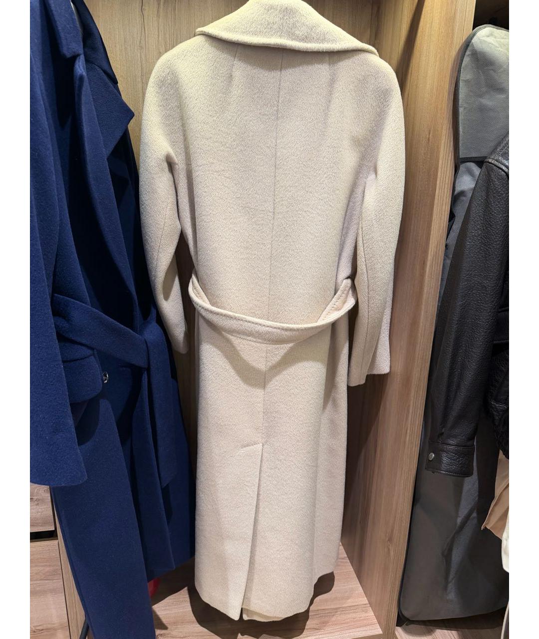 WEEKEND MAX MARA Бежевое шерстяное пальто, фото 3