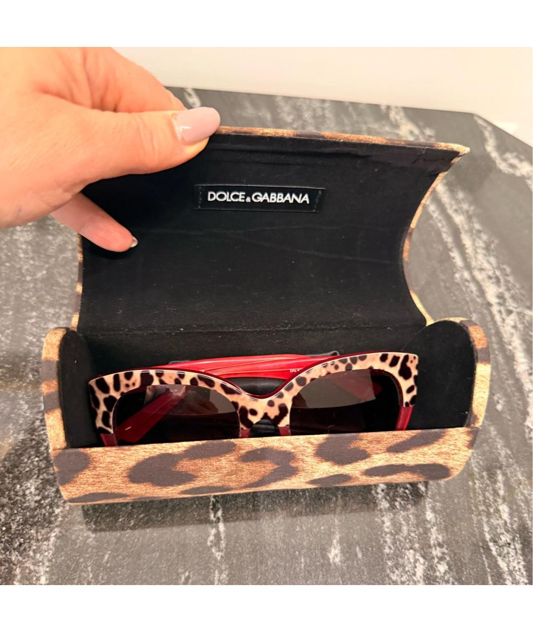 DOLCE&GABBANA Мульти пластиковые солнцезащитные очки, фото 4