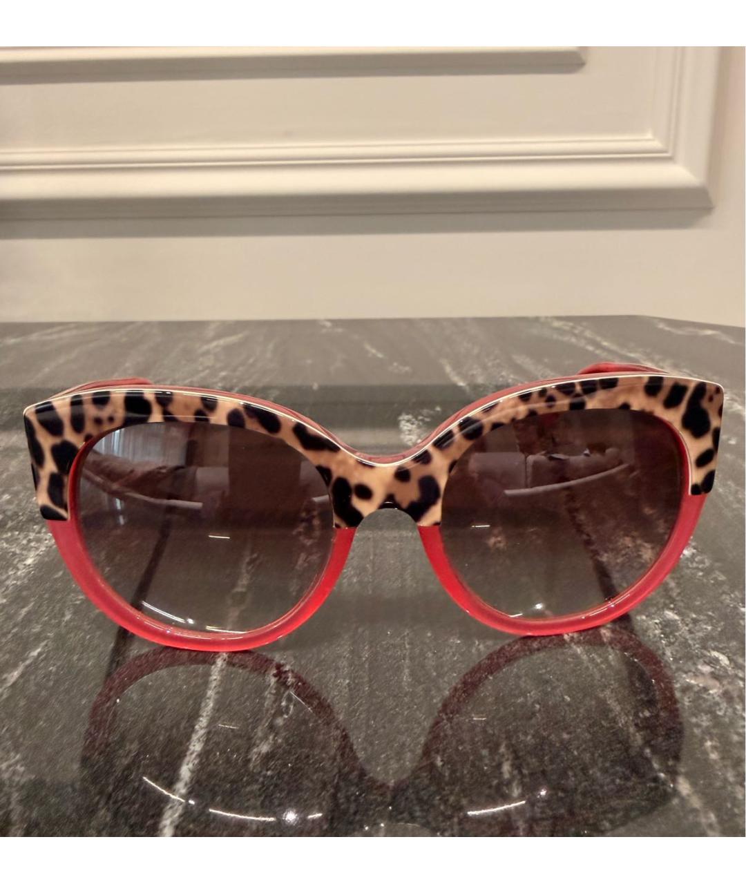 DOLCE&GABBANA Мульти пластиковые солнцезащитные очки, фото 5