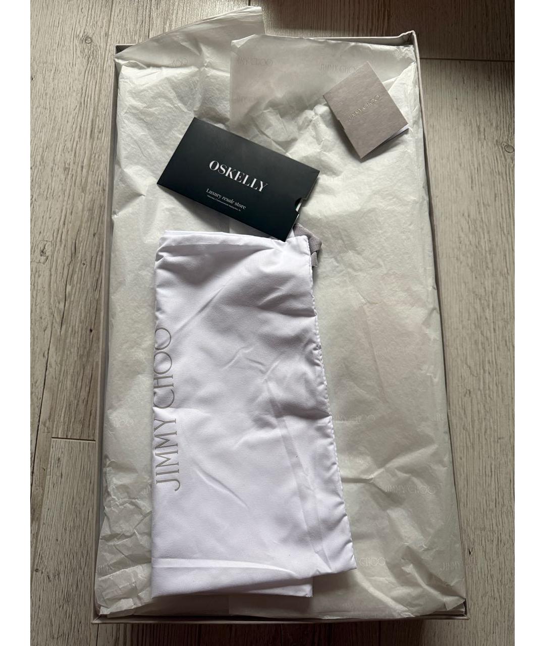 JIMMY CHOO Черные кожаные сапоги, фото 5