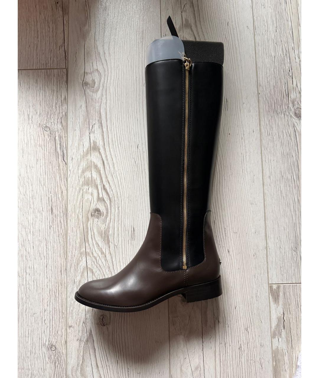 JIMMY CHOO Черные кожаные сапоги, фото 6