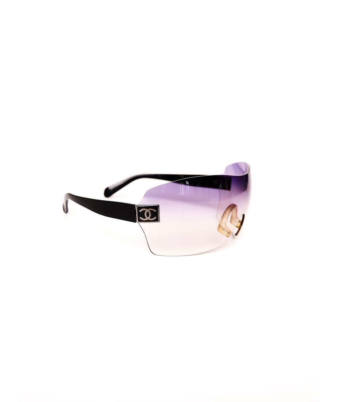 CHANEL Черные пластиковые солнцезащитные очки, фото 2