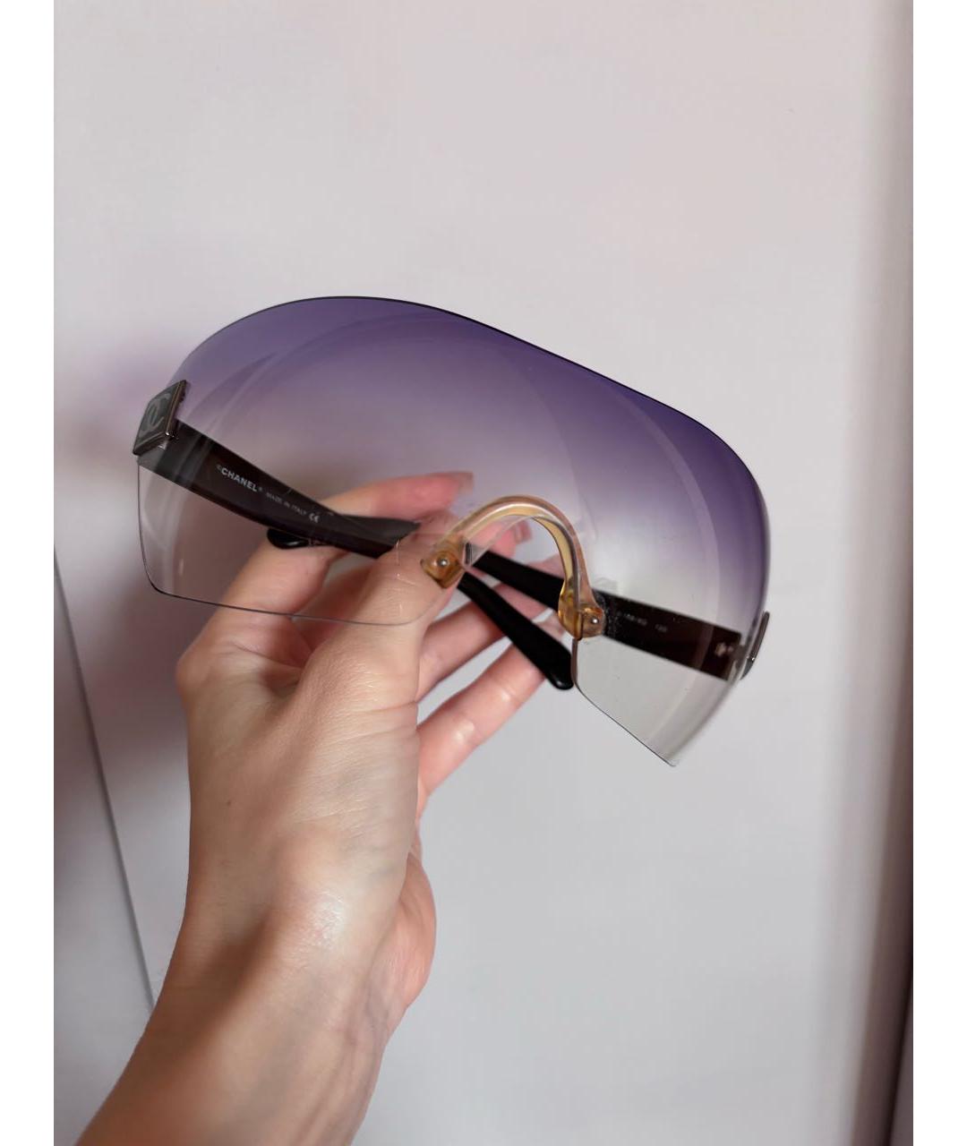 CHANEL Черные пластиковые солнцезащитные очки, фото 8