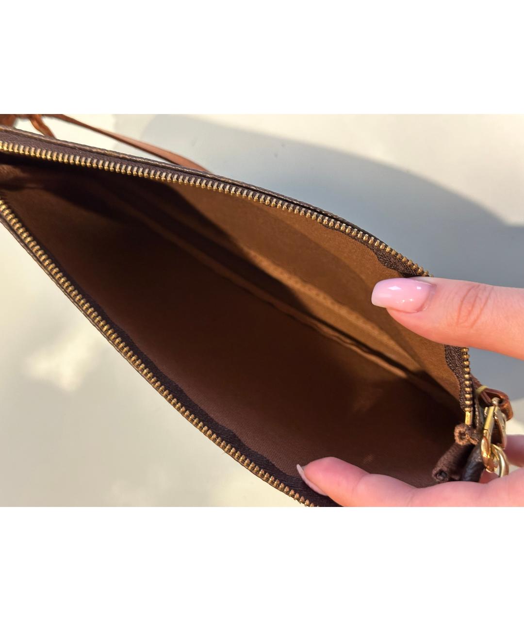 LOUIS VUITTON Коричневая сумка с короткими ручками, фото 4