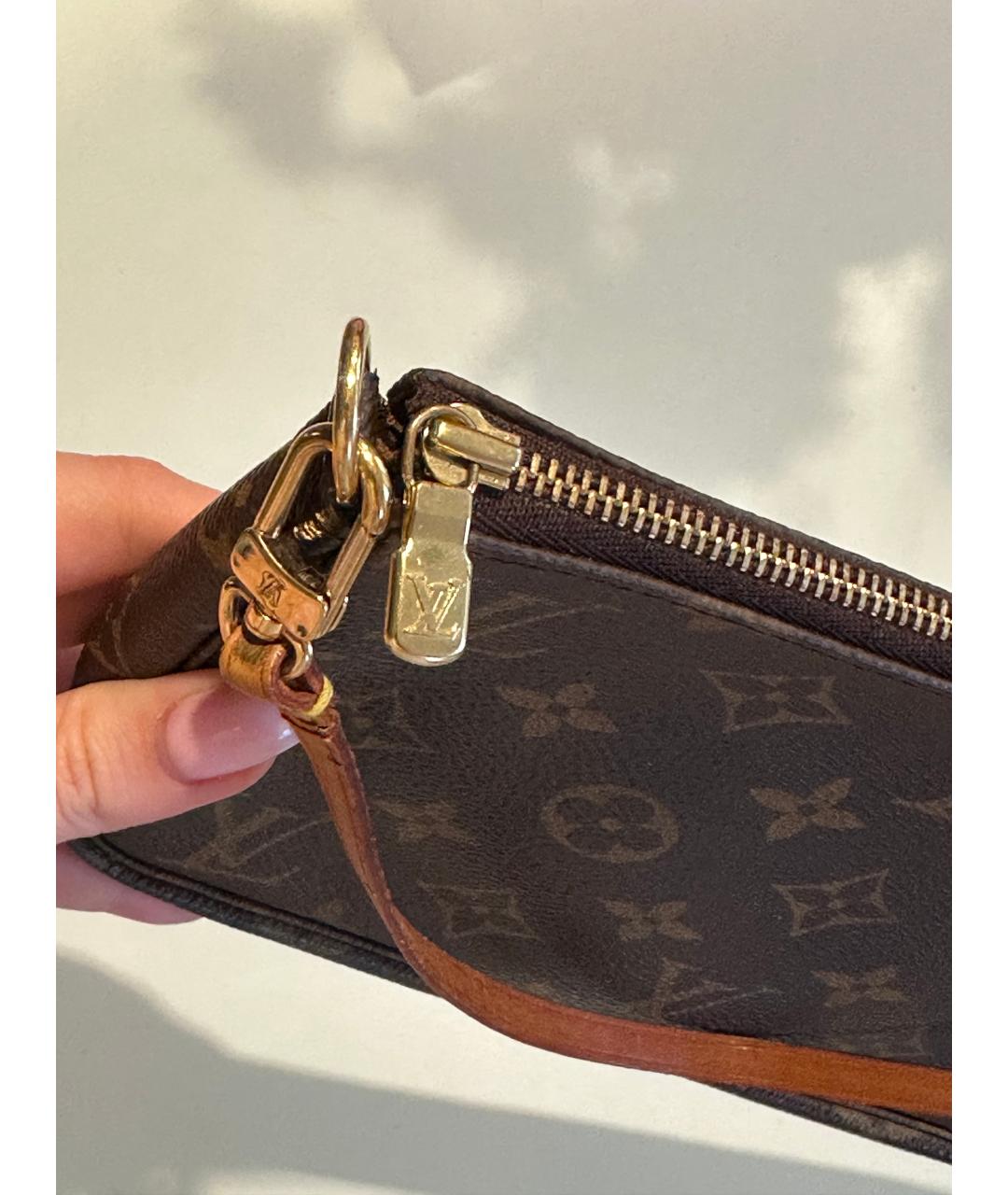 LOUIS VUITTON Коричневая сумка с короткими ручками, фото 8