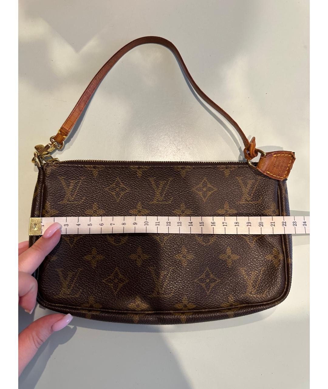 LOUIS VUITTON Коричневая сумка с короткими ручками, фото 2