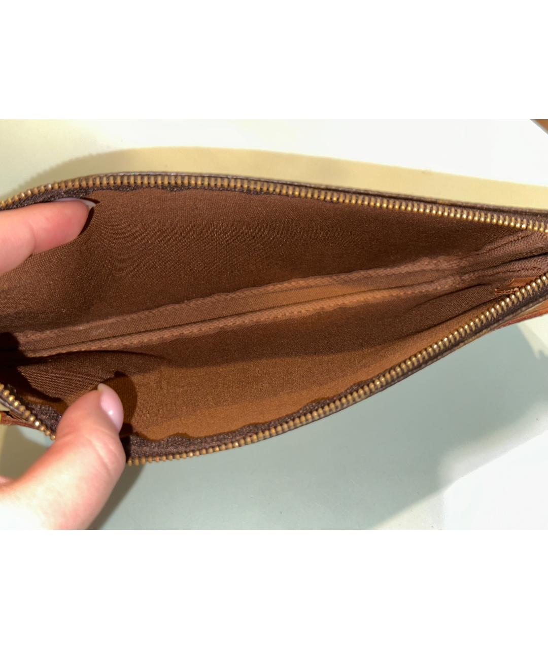 LOUIS VUITTON Коричневая сумка с короткими ручками, фото 5