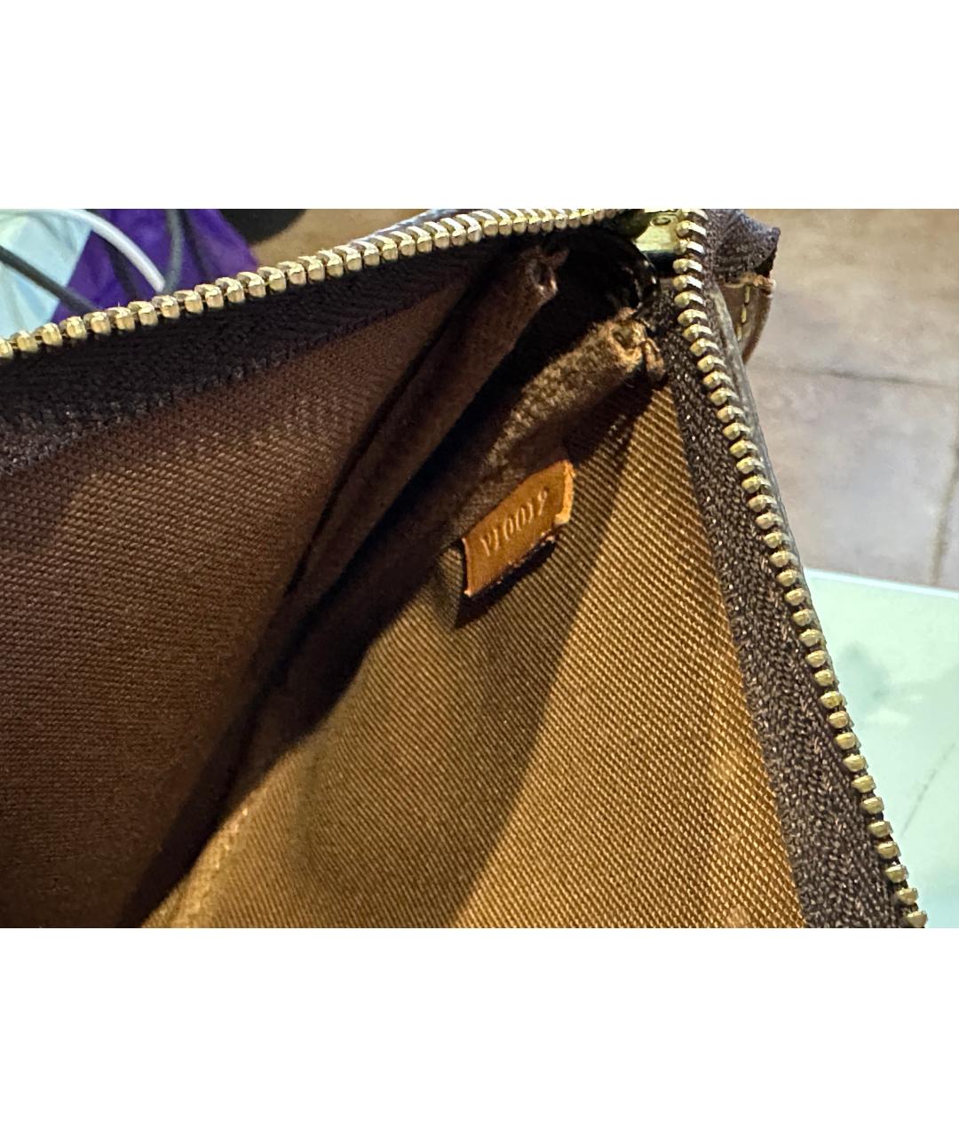 LOUIS VUITTON Коричневая сумка с короткими ручками, фото 6