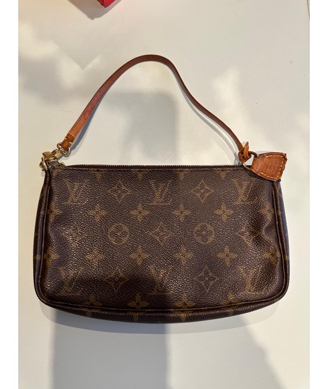 LOUIS VUITTON Коричневая сумка с короткими ручками, фото 10