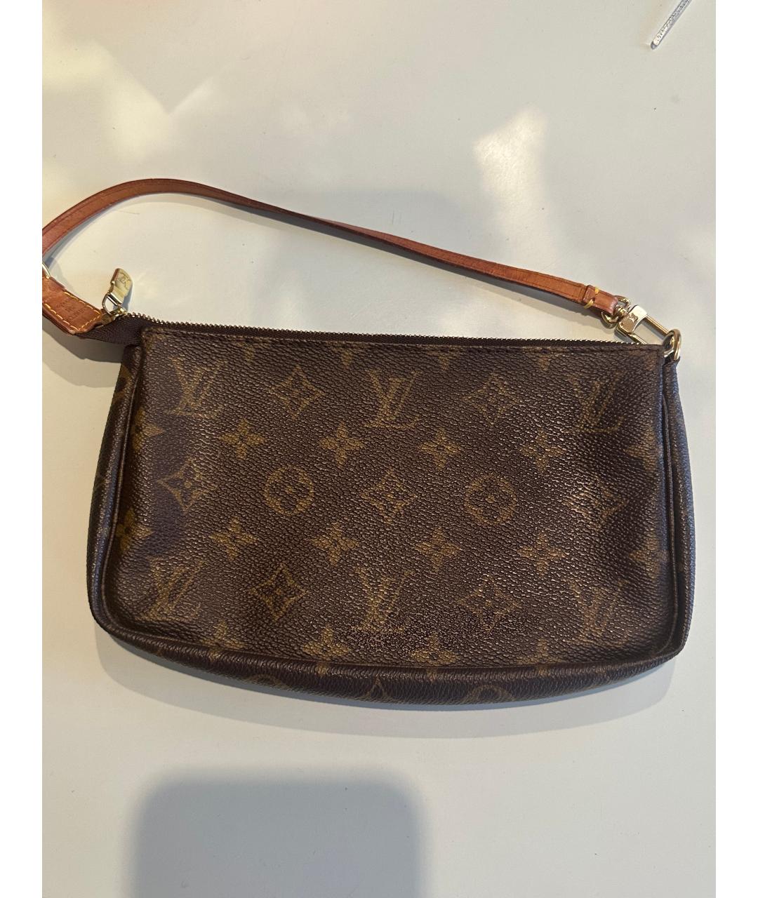 LOUIS VUITTON Коричневая сумка с короткими ручками, фото 3