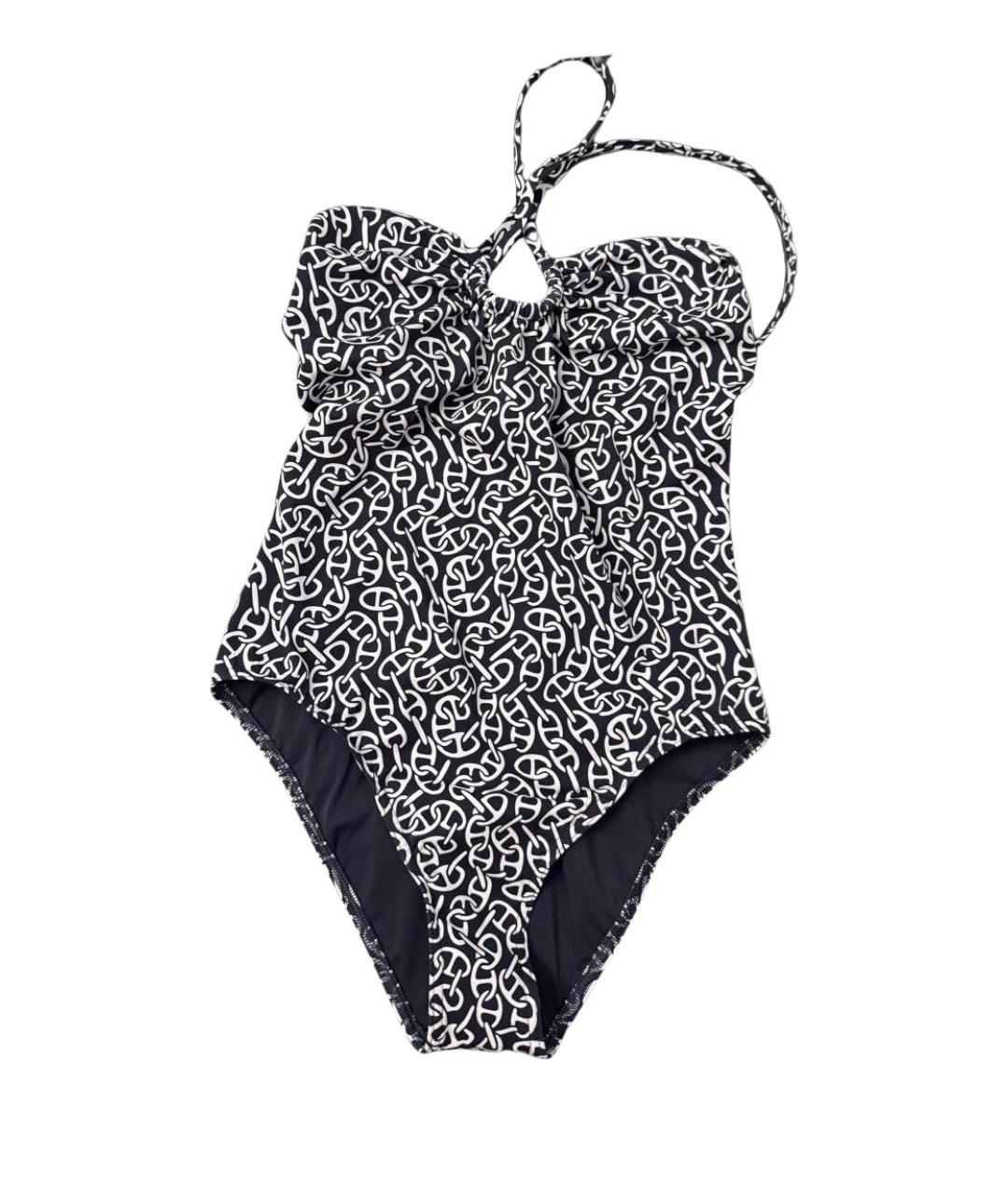 HERMES Темно-синий купальник, фото 1