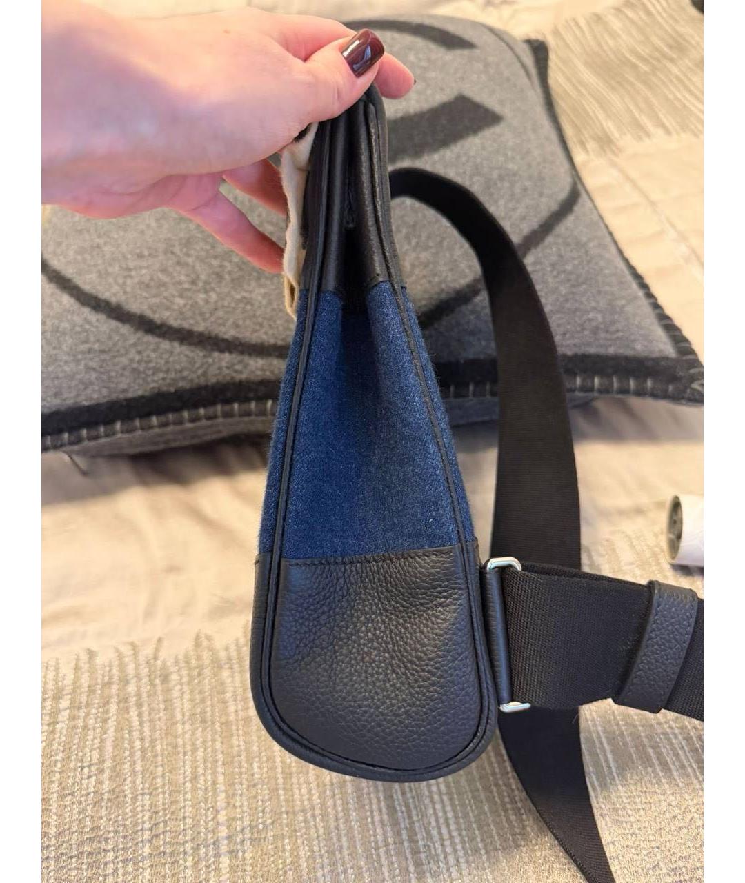 HERMES Синяя сумка на плечо, фото 4