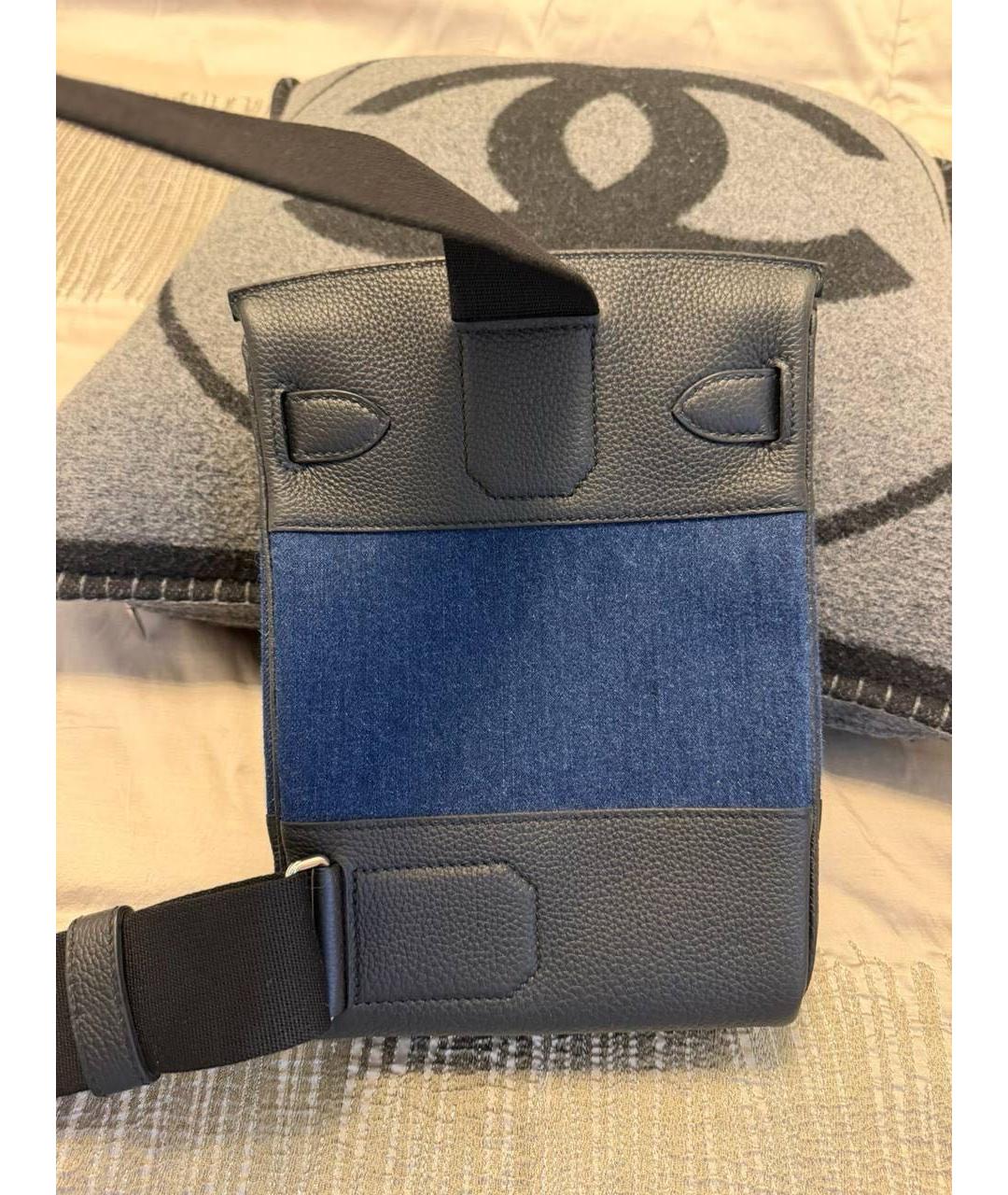 HERMES Синяя сумка на плечо, фото 3
