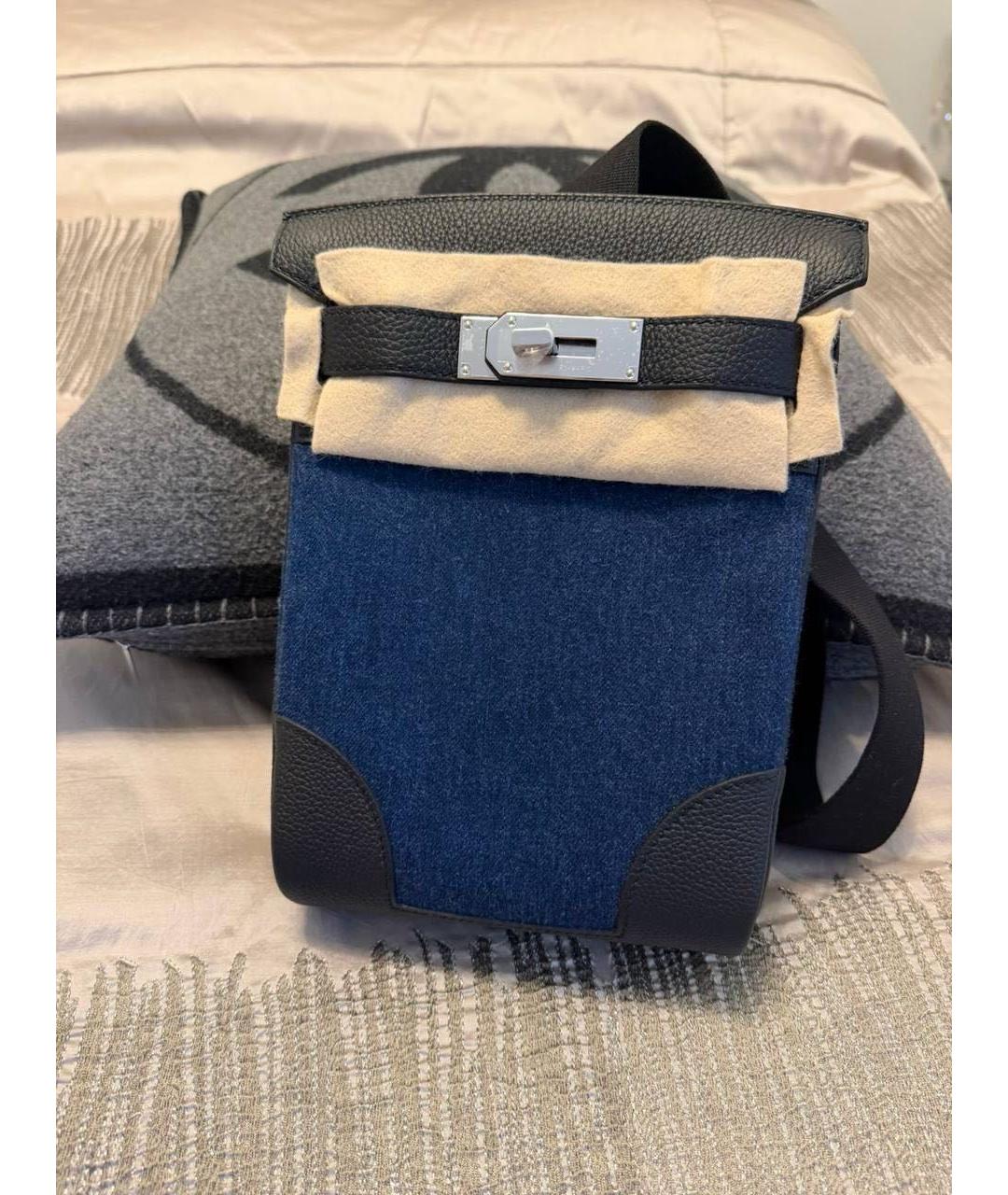 HERMES Синяя сумка на плечо, фото 7