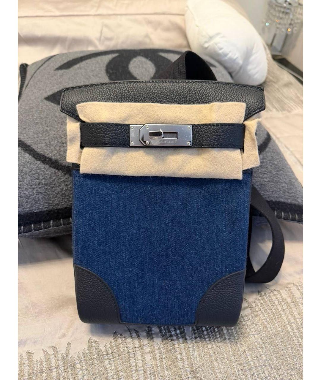 HERMES Синяя сумка на плечо, фото 8