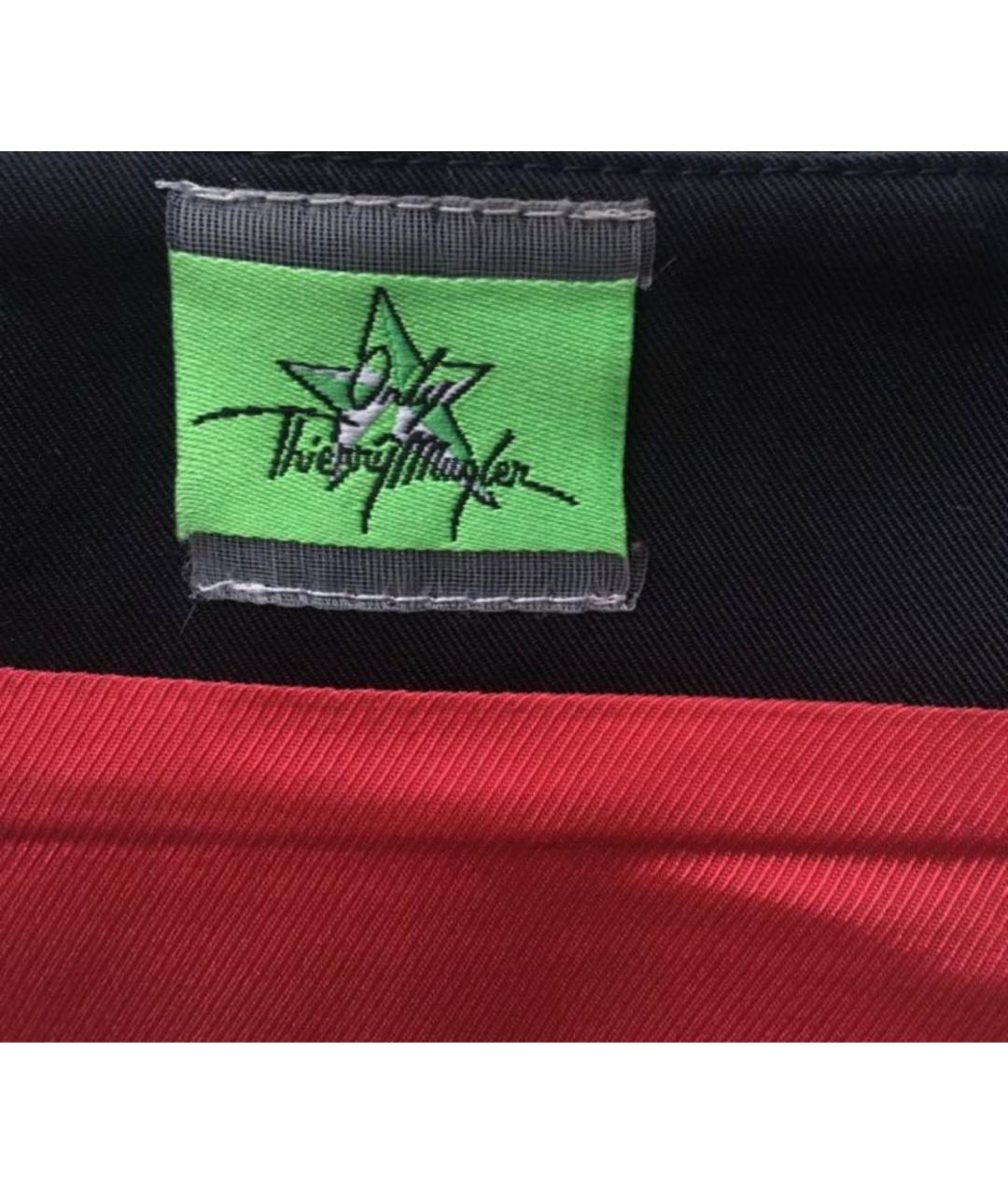 MUGLER VINTAGE Черная полиэстеровая юбка миди, фото 6