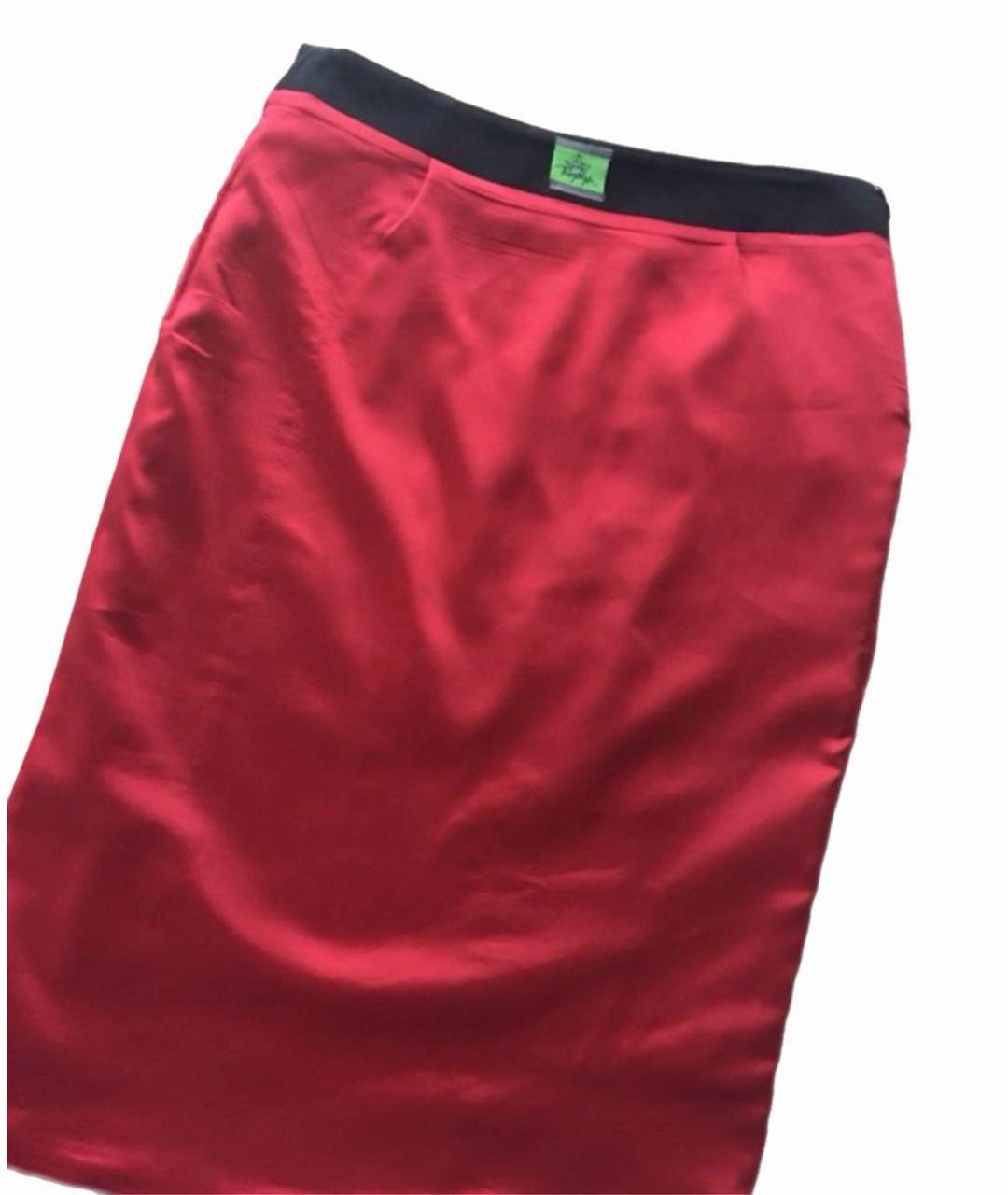 MUGLER VINTAGE Черная полиэстеровая юбка миди, фото 5