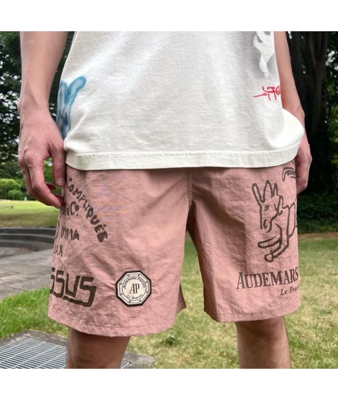 CACTUS JACK BY TRAVIS SCOTT Коралловые синтетические шорты, фото 7