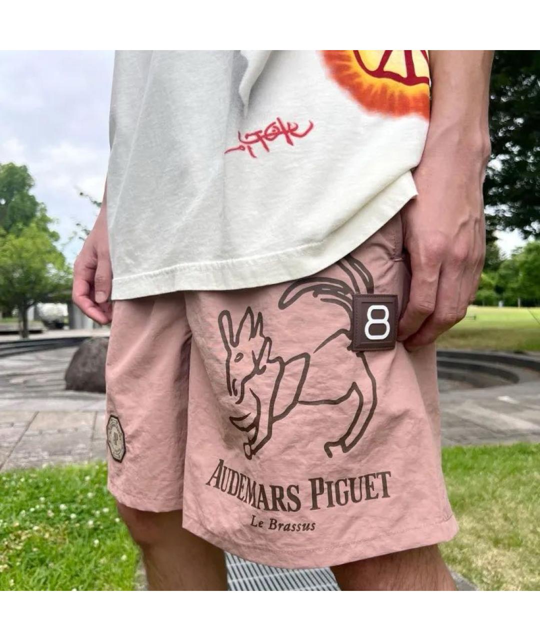 CACTUS JACK BY TRAVIS SCOTT Коралловые синтетические шорты, фото 8