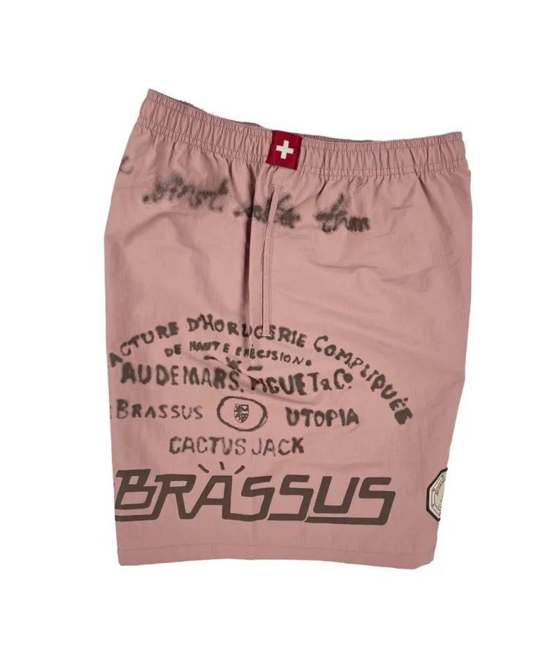 CACTUS JACK BY TRAVIS SCOTT Коралловые синтетические шорты, фото 5