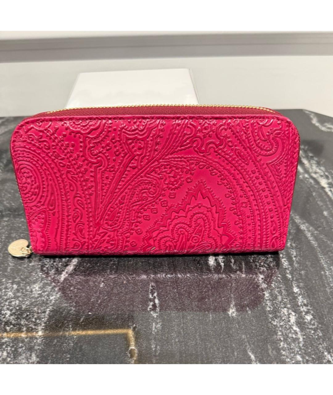 ETRO Фуксия кожаный кошелек, фото 2