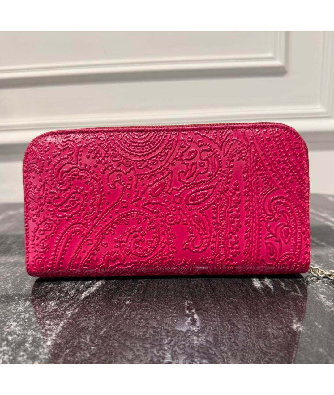 ETRO Фуксия кожаный кошелек, фото 5