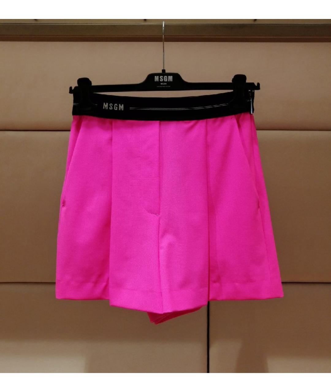 MSGM Фуксия шорты, фото 3