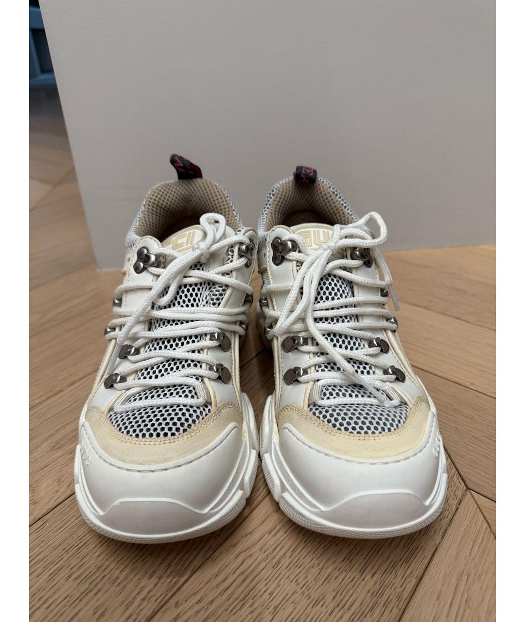 GUCCI Бежевые текстильные кроссовки, фото 2