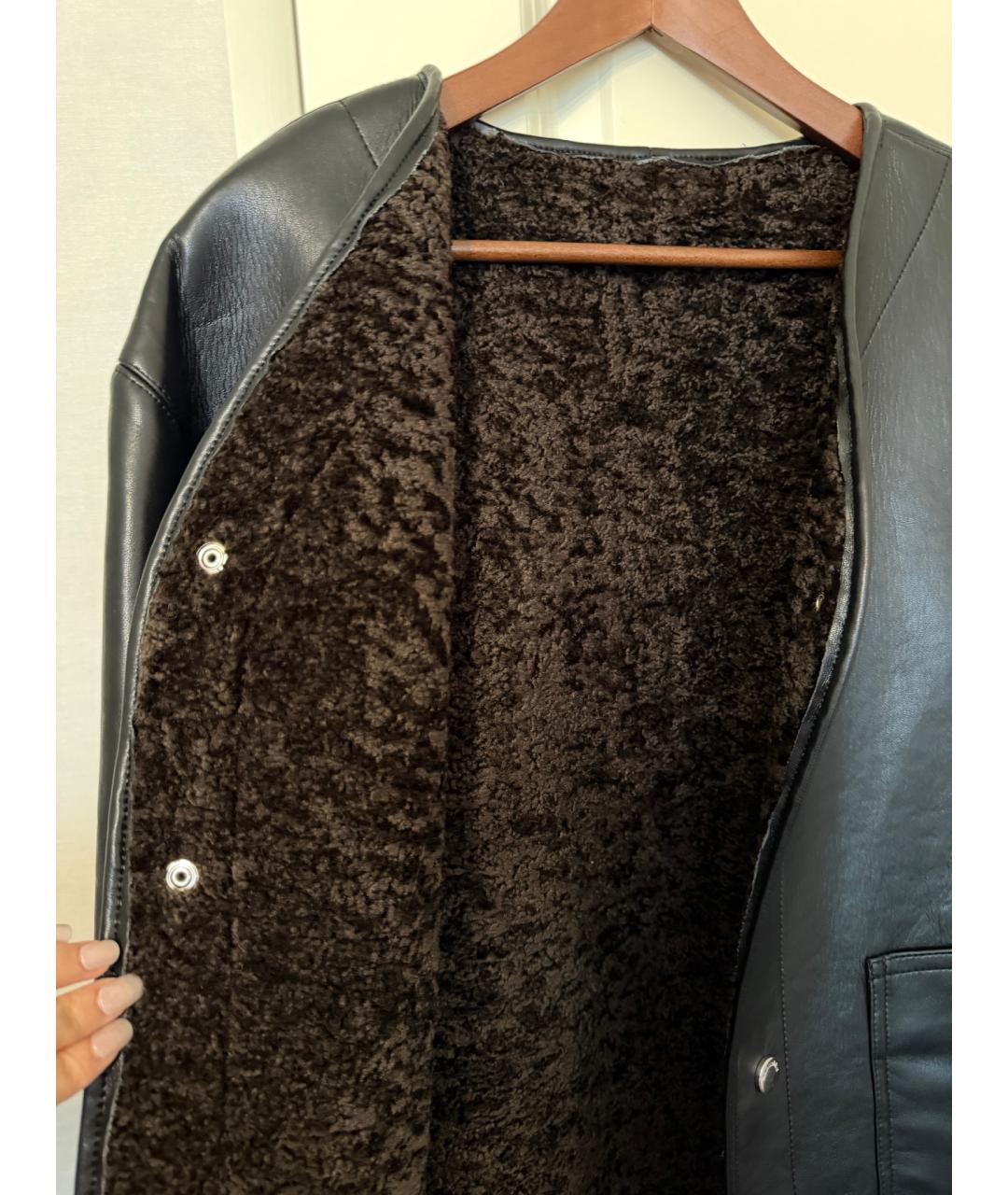 NANUSHKA Черная дубленка, фото 5