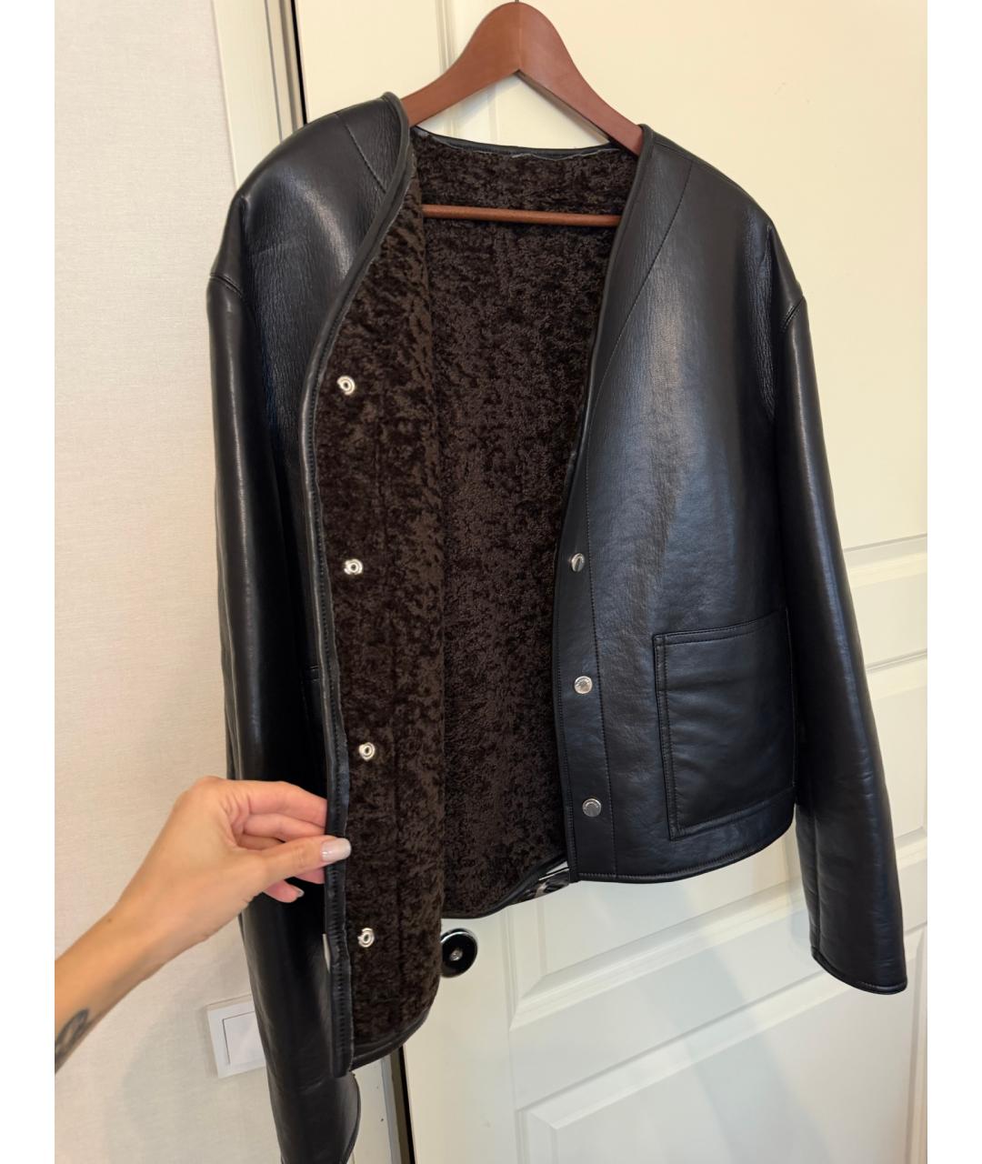 NANUSHKA Черная дубленка, фото 4
