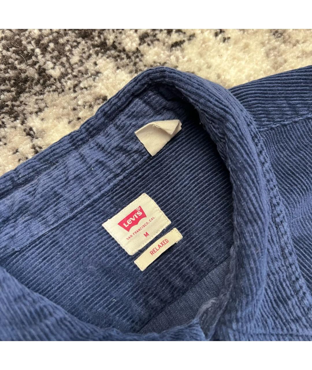 LEVI'S Темно-синяя хлопковая кэжуал рубашка, фото 4