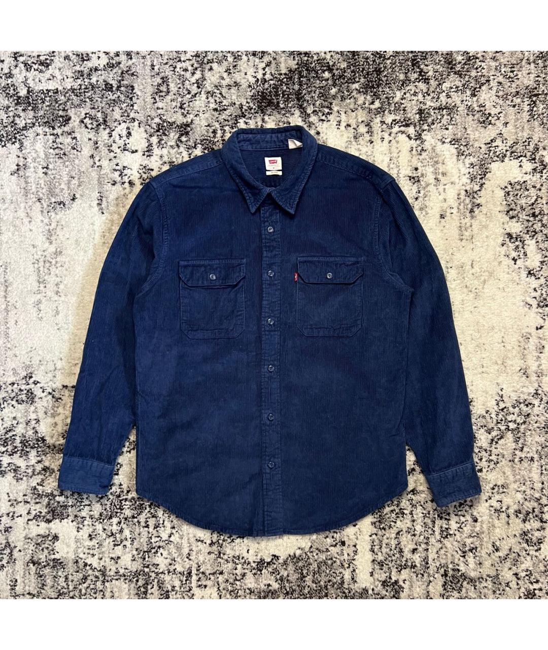 LEVI'S Темно-синяя хлопковая кэжуал рубашка, фото 8