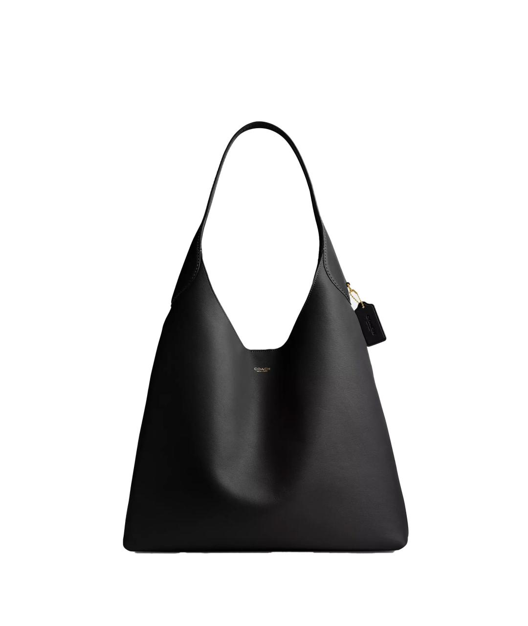 COACH Черная кожаная сумка через плечо, фото 1