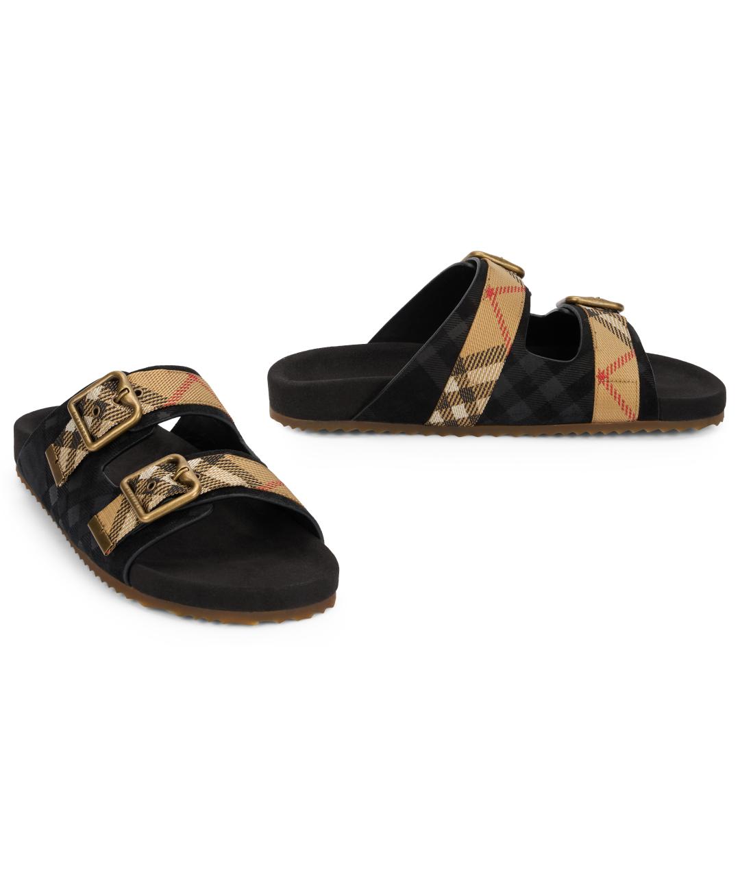 BURBERRY Мульти шлепанцы, фото 3