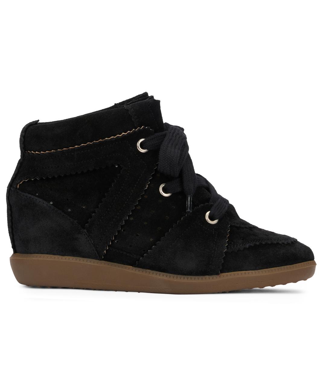 ISABEL MARANT Черные кожаные кроссовки, фото 2