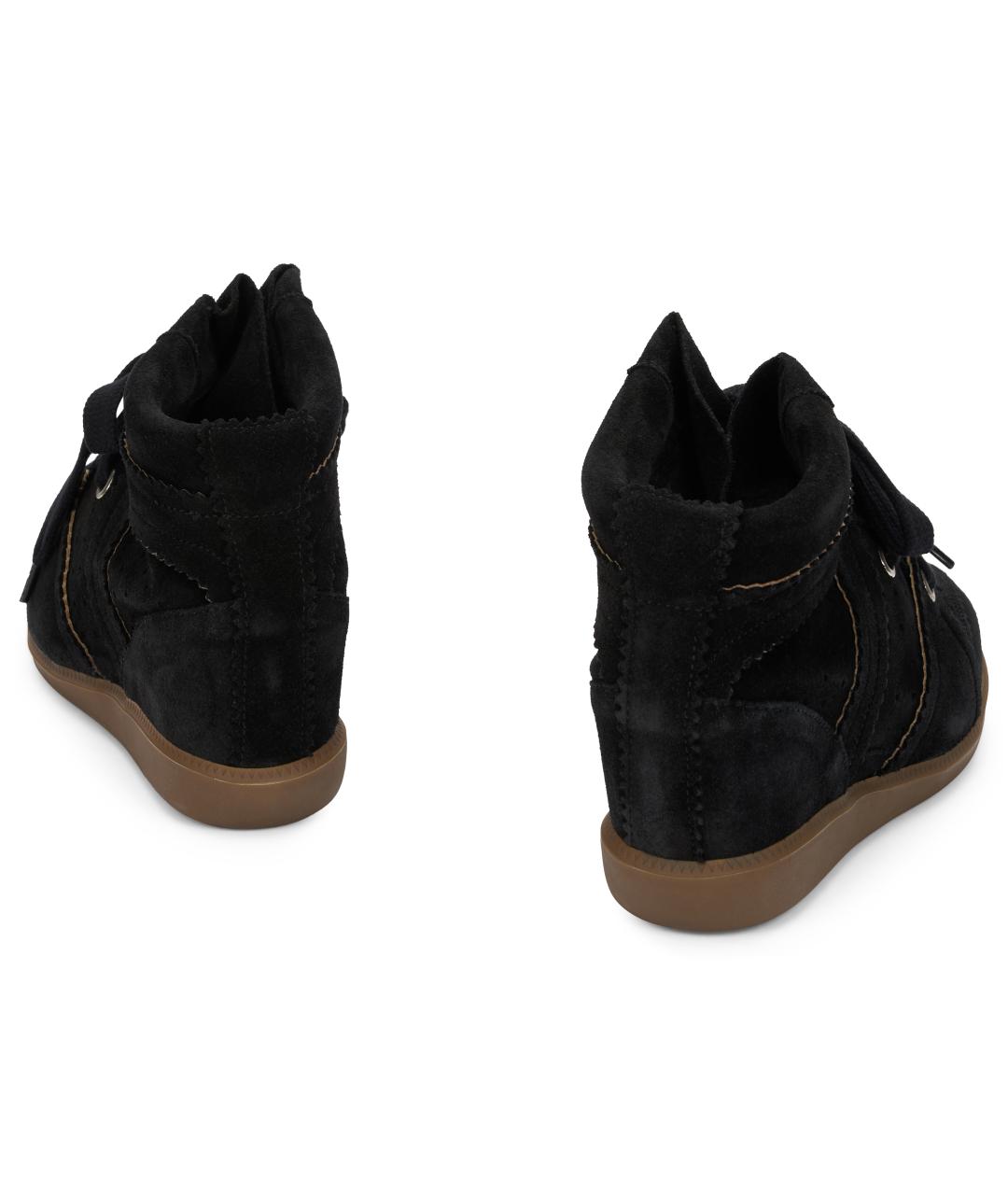 ISABEL MARANT Черные кожаные кроссовки, фото 4