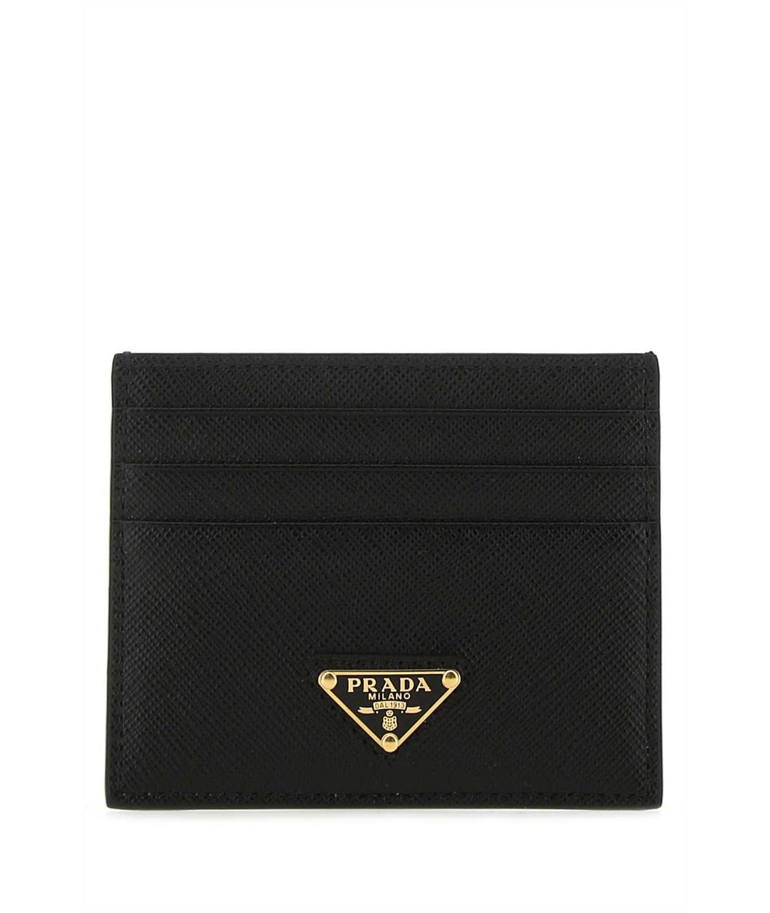 PRADA Черный кожаный кардхолдер, фото 1