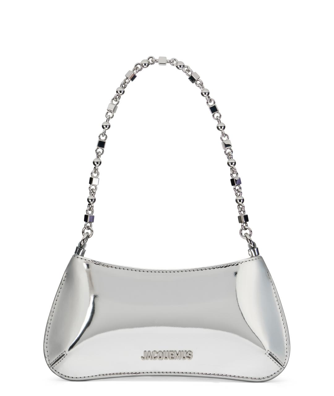JACQUEMUS Серебряная сумка через плечо, фото 1