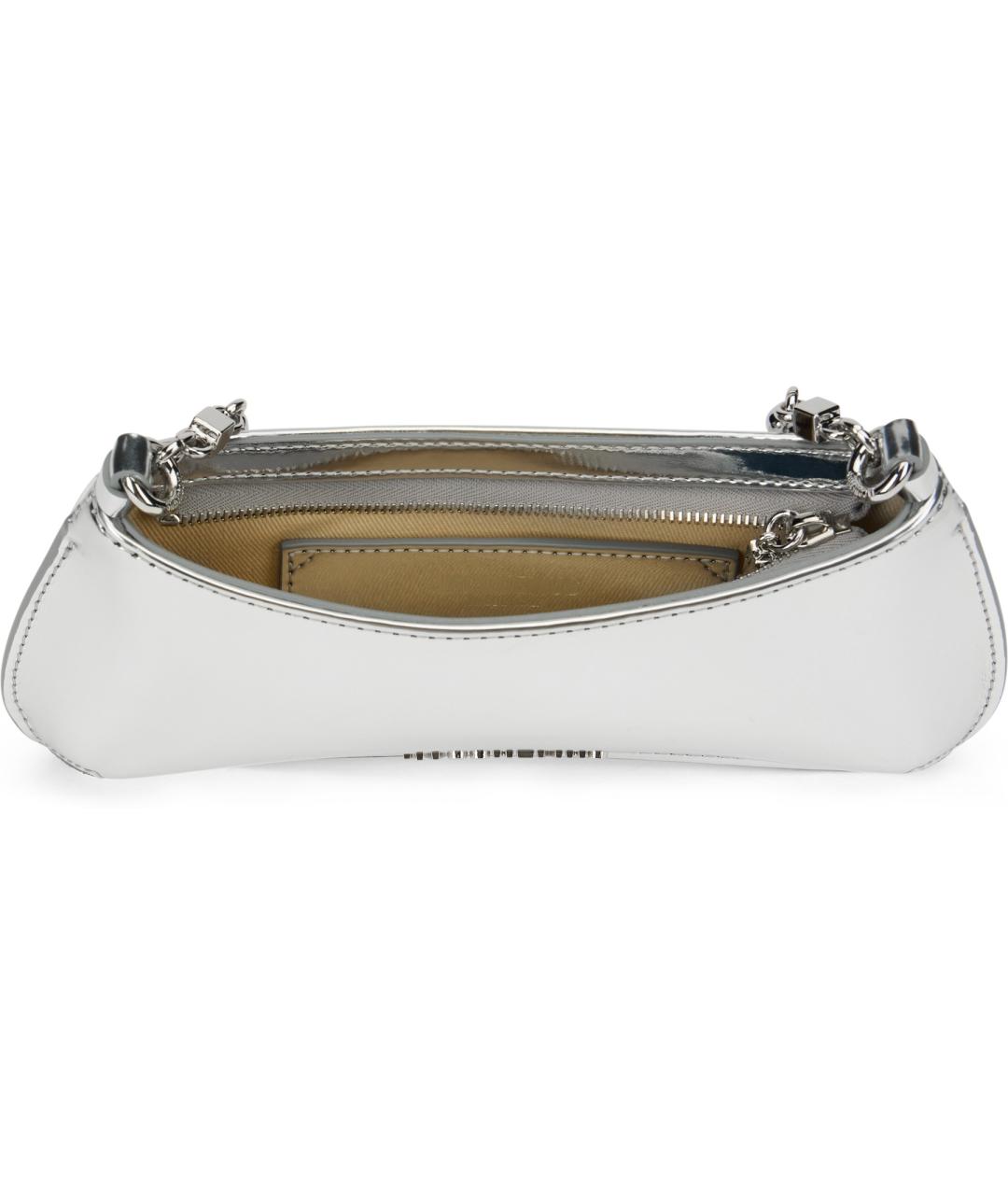 JACQUEMUS Серебряная сумка через плечо, фото 5