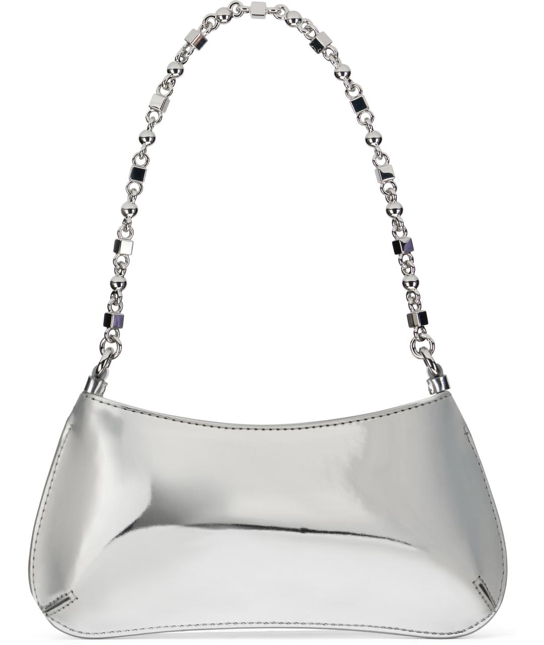 JACQUEMUS Серебряная сумка через плечо, фото 4