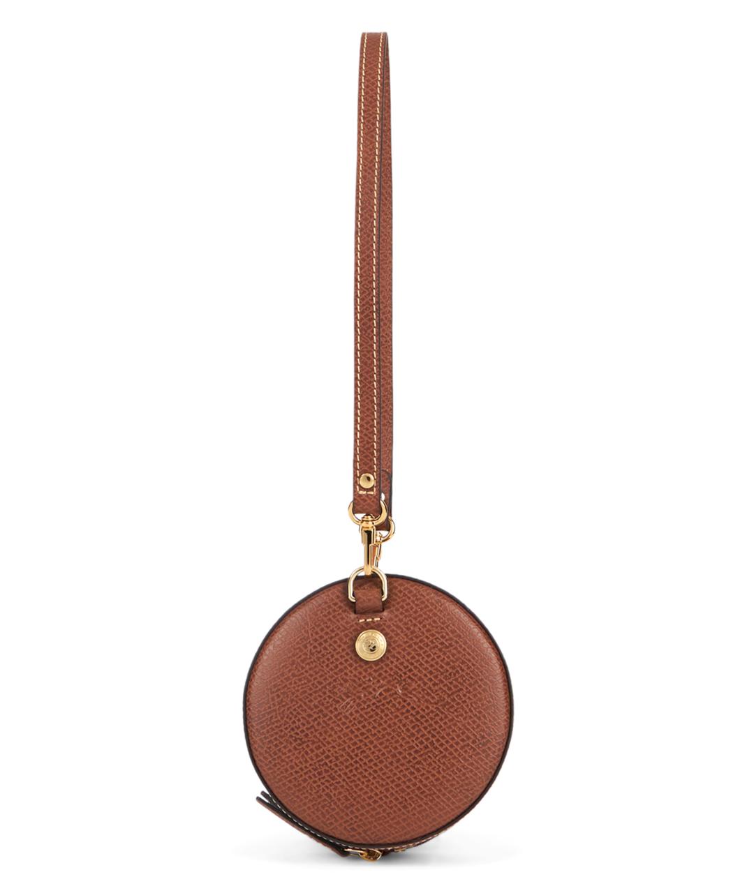 LONGCHAMP Бежевая кожаная сумка с короткими ручками, фото 1