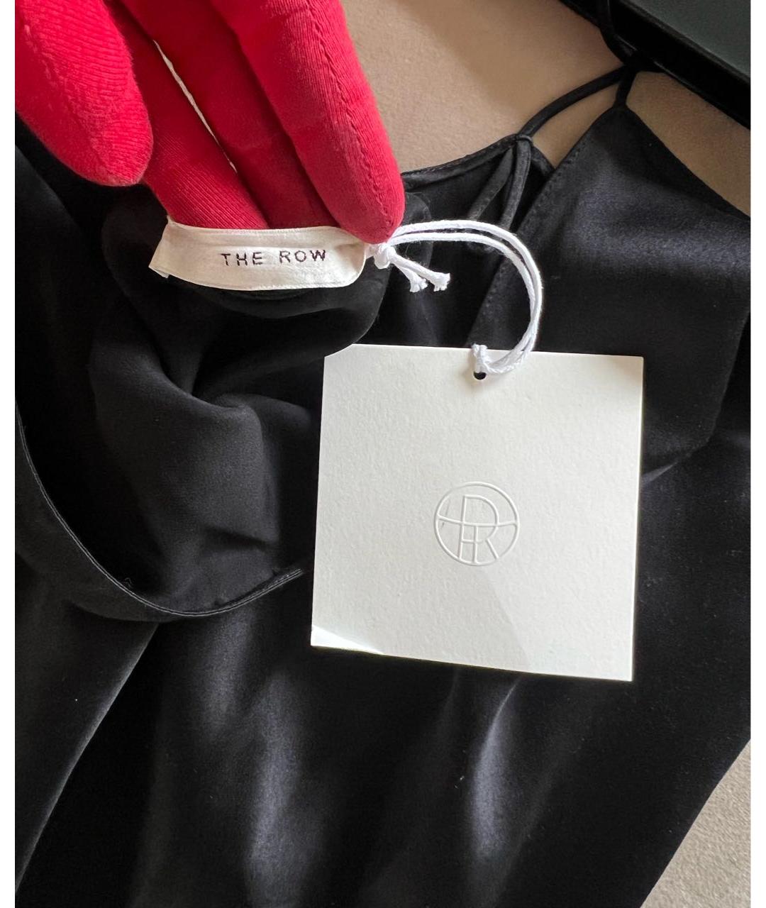 THE ROW Черное шелковое коктейльное платье, фото 7