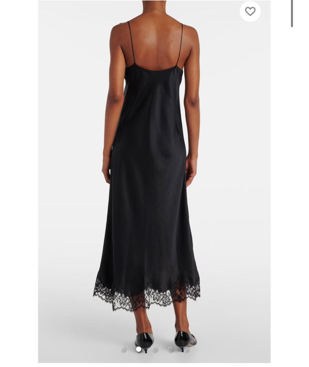 THE ROW Черное шелковое коктейльное платье, фото 4