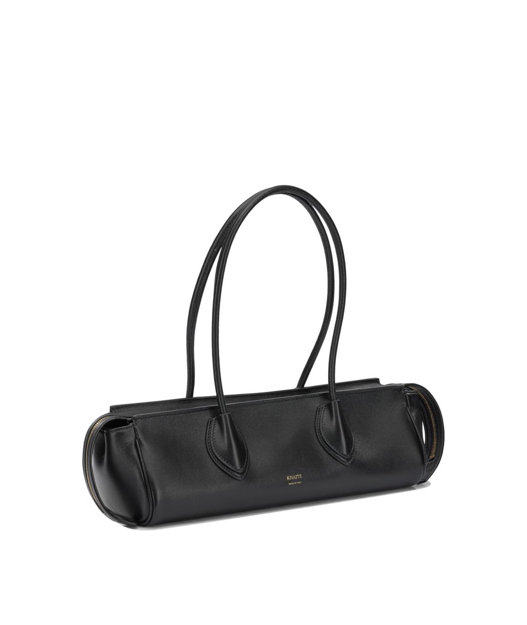 KHAITE Черная кожаная сумка через плечо, фото 2